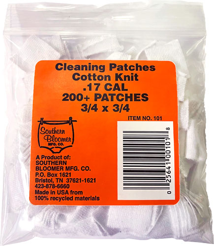 southern bloomer - Cleaning Patches - CTTN KNIT 17 CAL 200PK CLNG PATCHES for sale