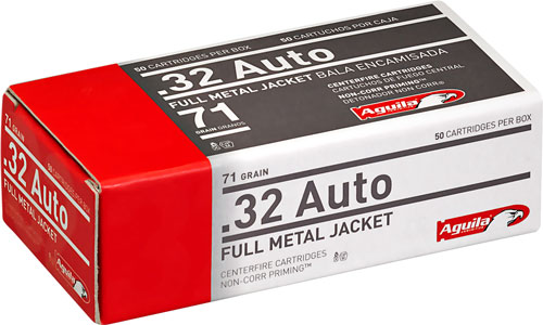 Aguila - Target & Range - .32 ACP - AMMO 32 AUTO FMJ 71GR 50RD/BX for sale