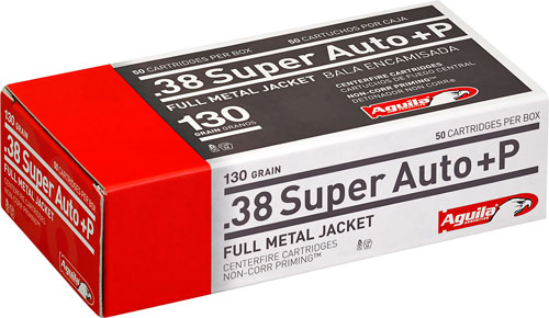AGUILA 38 SUPER +P 130GR FMJ 50RD 20BX/CS - for sale