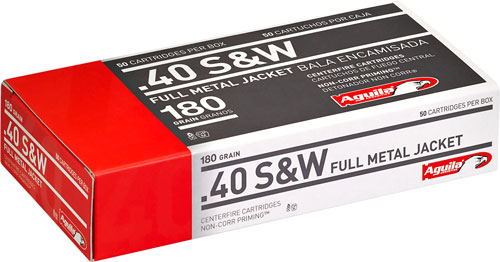 Aguila - Target & Range - .40 S&W - AMMO 40 SNW FMJFN 180GR 50RD/BX for sale