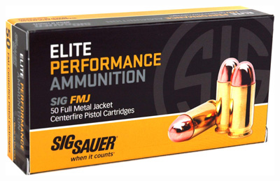 sigarms - Elite Ball - .40 S&W - AMMO ELT BALL 40 SW 180 GR 50/BX 1000/CS for sale