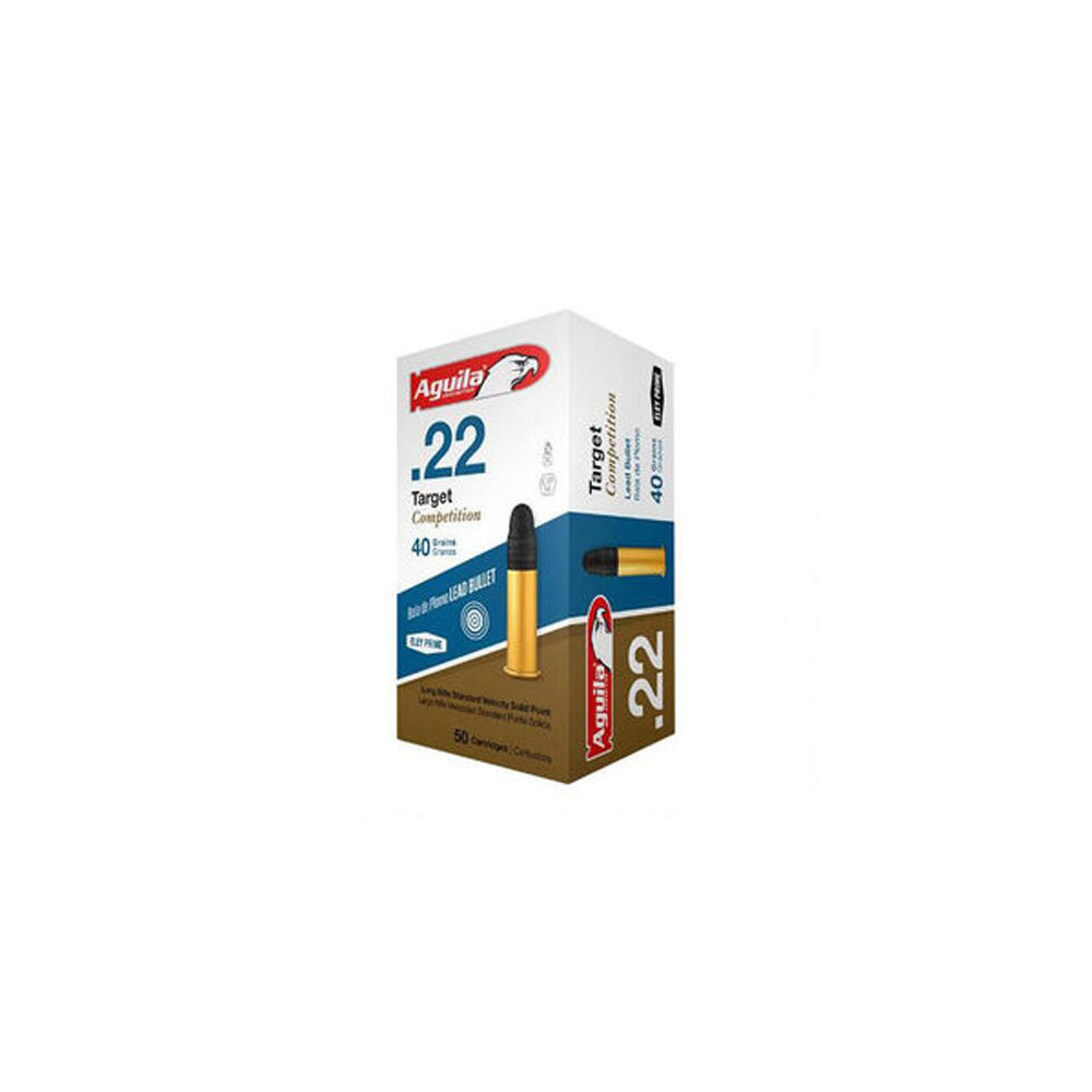 Aguila - Competition - .22LR - AMMO 22 LR TARGET 40GR 50RD/BX for sale