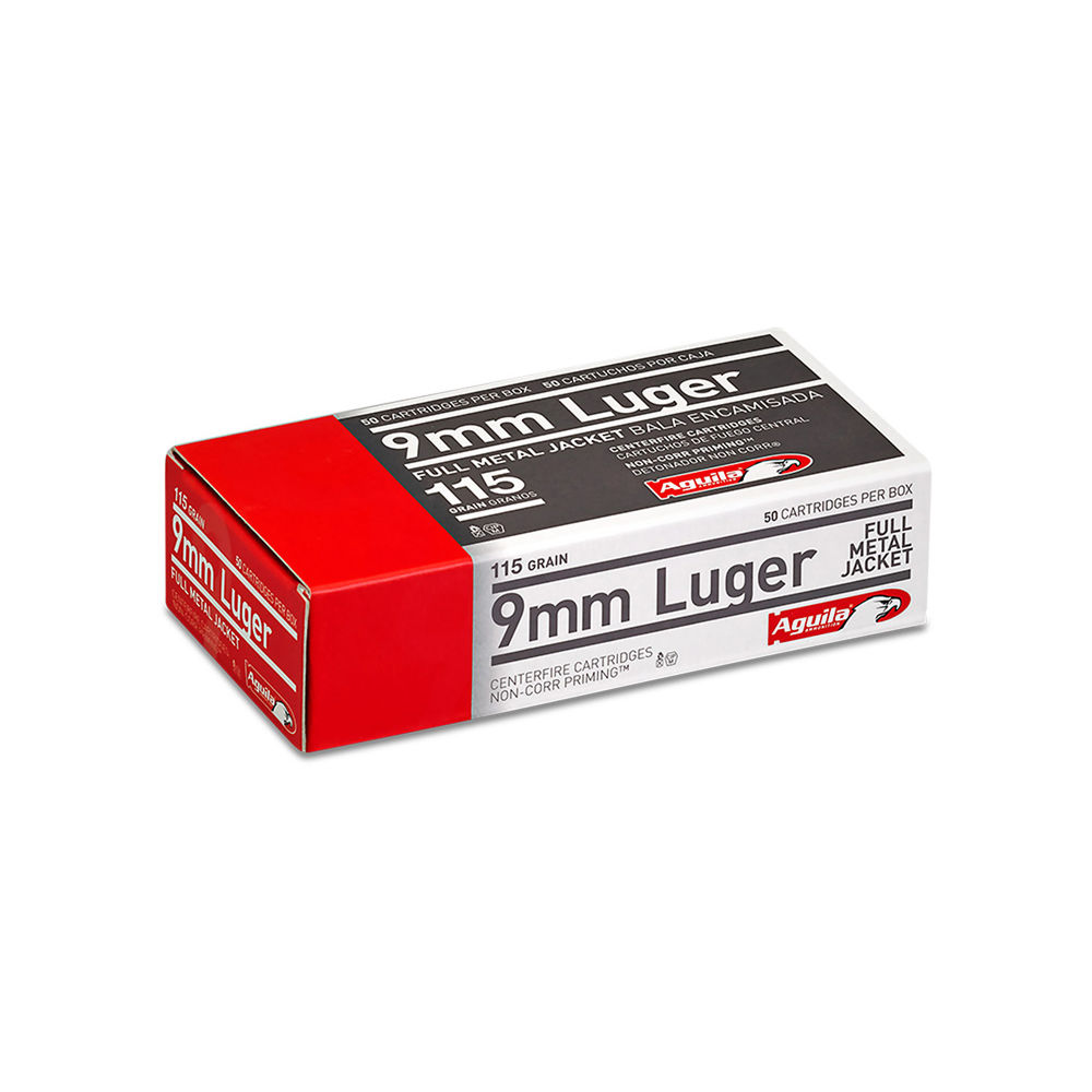 AGUILA 9MM LUGER 115GR FMJ-RN 50RD 20BX/CS - for sale