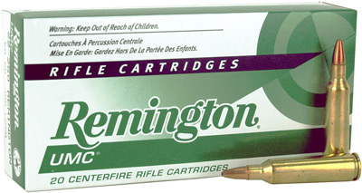 REMINGTON UMC 22-250 REM 50GR HP 20RD 10BX/CS - for sale