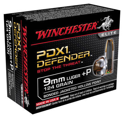 WINCHESTER SUPREME 9MM LUGER 124GR PDX1 DEF 20RD 10BX/CS - for sale
