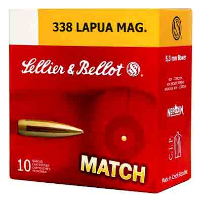 sellier & bellot ammunition - Rifle - .338 Lapua Mag - RIFLE .338 LAPUA MAG HPBT 250GR 10/BX for sale