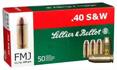 S&B 40 SW 180GR FMJ-RN 50RD 20BX/CS - for sale