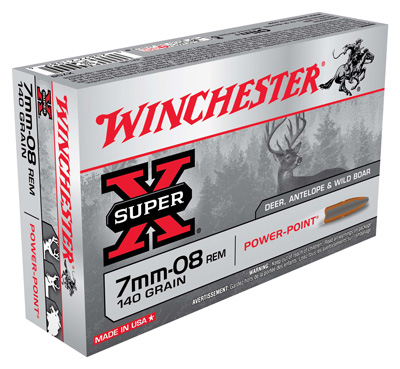 WINCHESTER SUPER-X 7MM-08 REM 140GR POWER POINT 20RD 10BX/CS - for sale