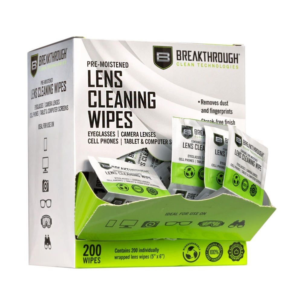 breakthrough clean technolog - Lens Wipes - MULTI-PURPOSE LENS WIPES 200CT DISP BOX for sale