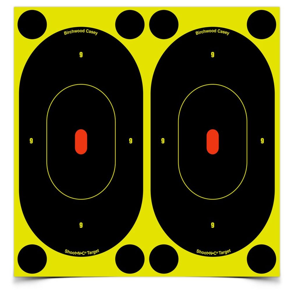 birchwood casey - Shoot-N-C - B2412 SHT-N-C 7IN OVAL 6PK - 12 TGTS for sale