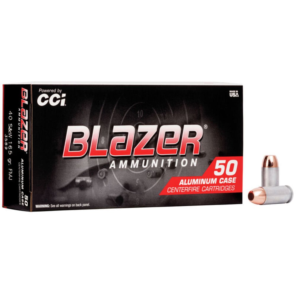 CCI|BLAZER - Blazer - .40 S&W - CENTERFIRE 40 S&W 165GR FMJ 50RD/BX for sale