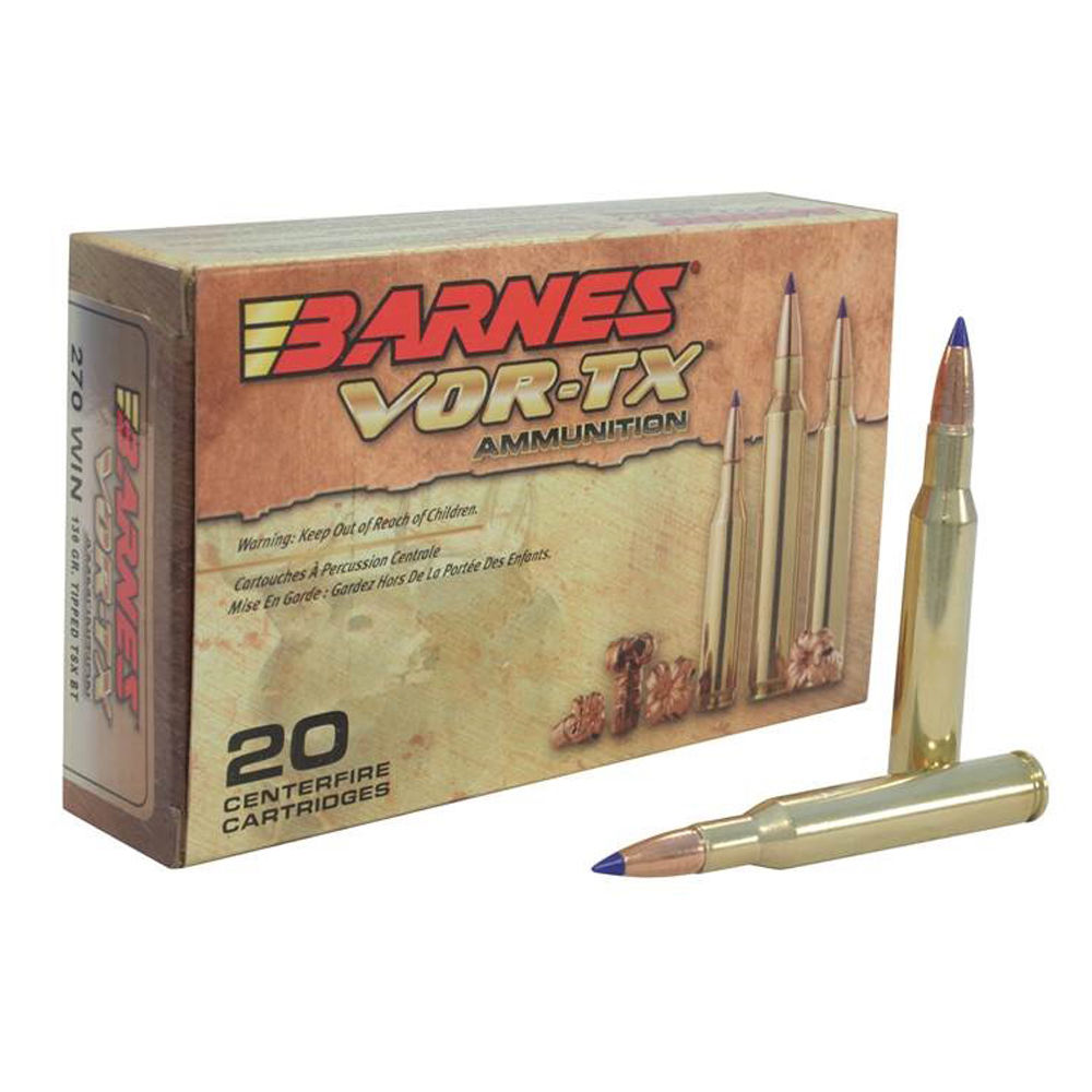barnes bullets - VOR-TX - .270 Win - AMMO 270 WIN TTSX BT 130GR 20RD/BX for sale