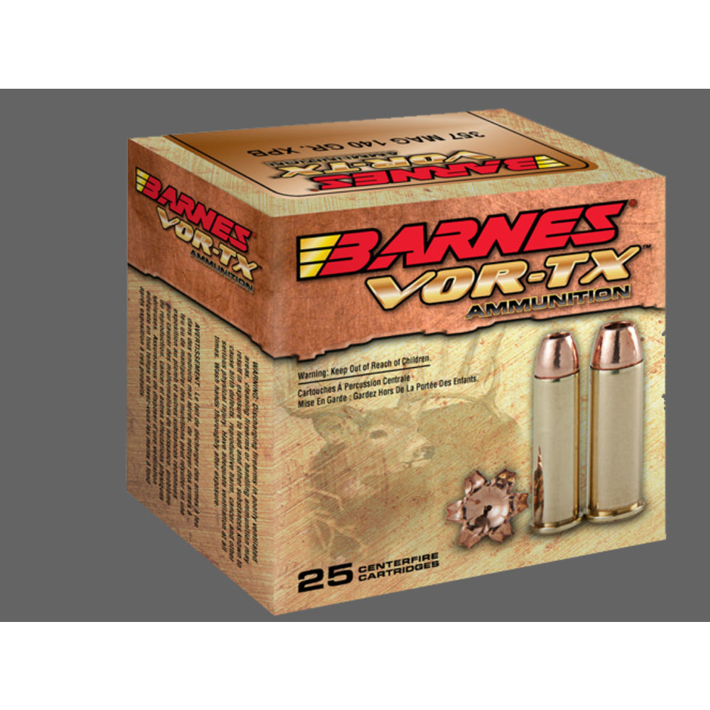 barnes bullets - VOR-TX - .357 Mag - AMMO 357 MAG XPB 140GR 20RD/BX for sale