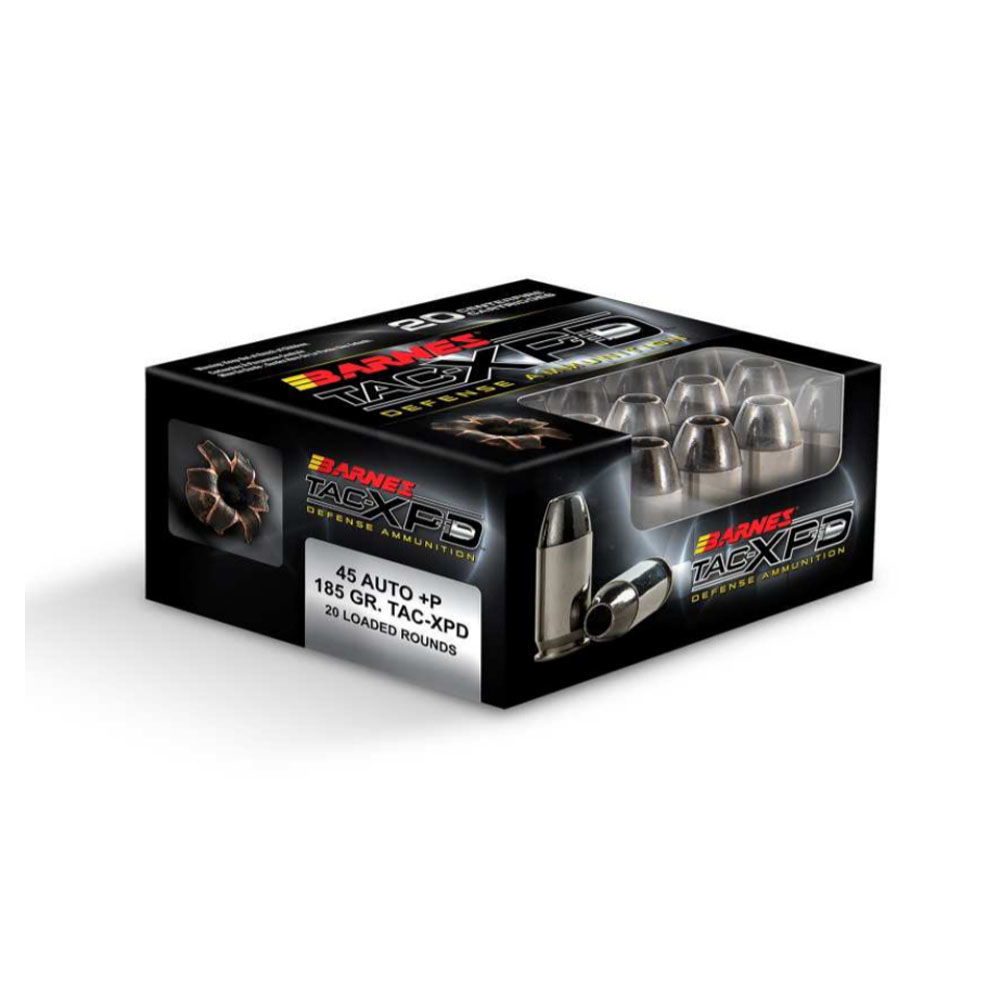 barnes bullets - TAC-XPD Defense - .45 ACP|Auto - AMMO 45 AUTO PLUSP TAC-XP 185GR 20RD/BX for sale