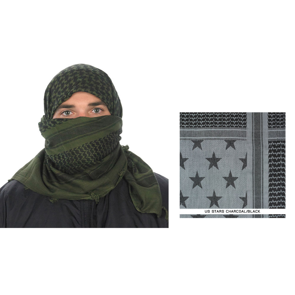 camcon - 61130 - SHEMAGH USA STARS CHARCOAL BLACK for sale