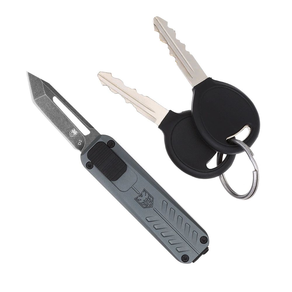 cobratec knives - CALI928SBGRYTNS - CALIFORNIA OTF 928SB GREY TANTO NOT SERR for sale