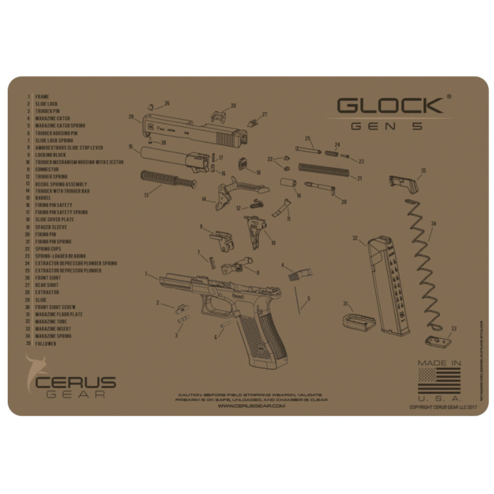 cerus gear - HMGLKG5SCHCOY - GEN 5 SCHEMATIC COYOTE for sale