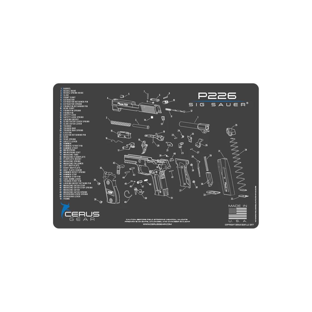 cerus gear - HMSIG226LSCHGRY - SIG P226 SCHEMATIC GRAY/BLUE for sale