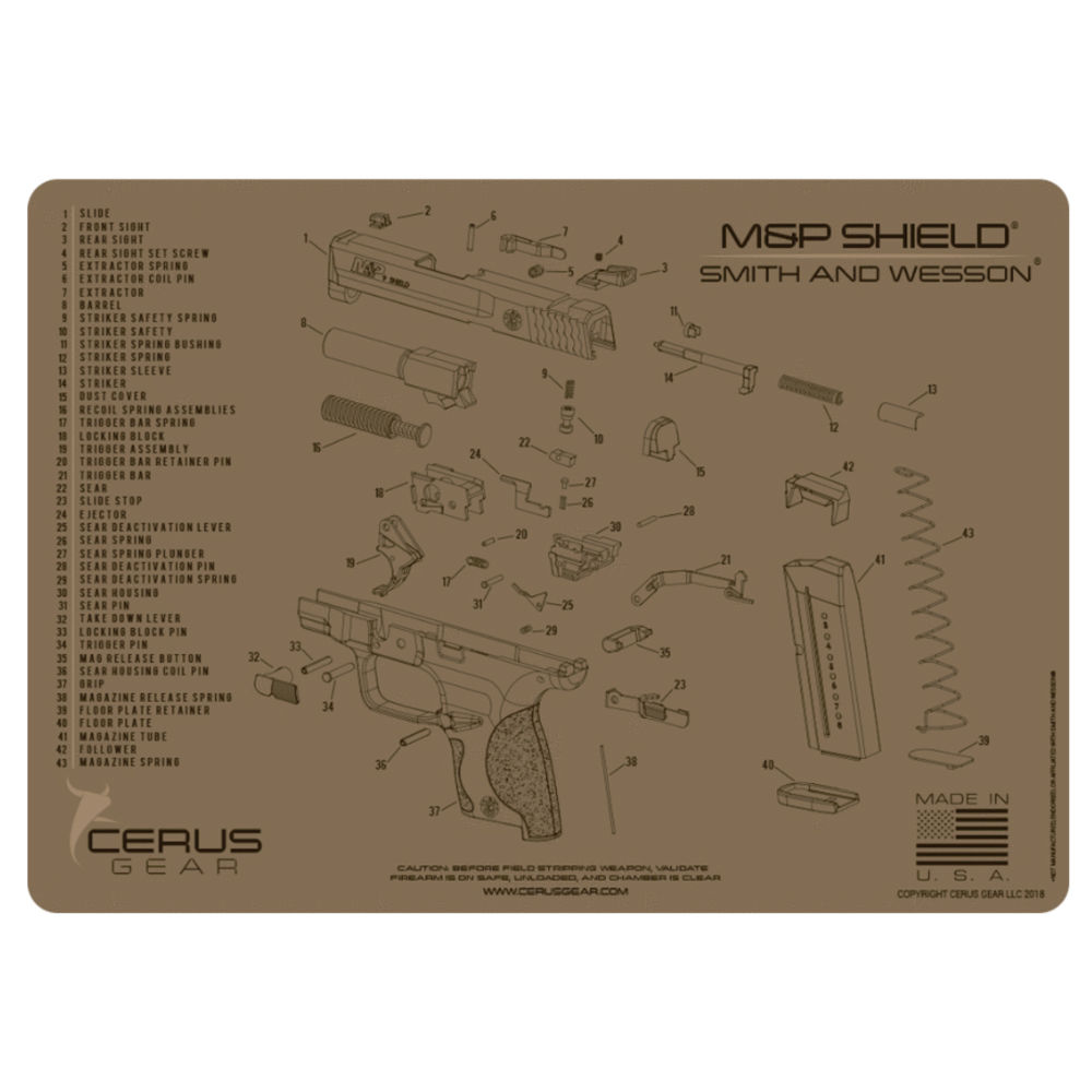cerus gear - HMSWMPSHLDSCHCOY - M&P SHIELD SCHEMATIC COY for sale