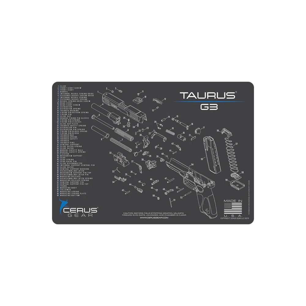 cerus gear - HMTRSG3SCHGRY - TAURUS G3 SCHEMATIC CHAR GRAY for sale