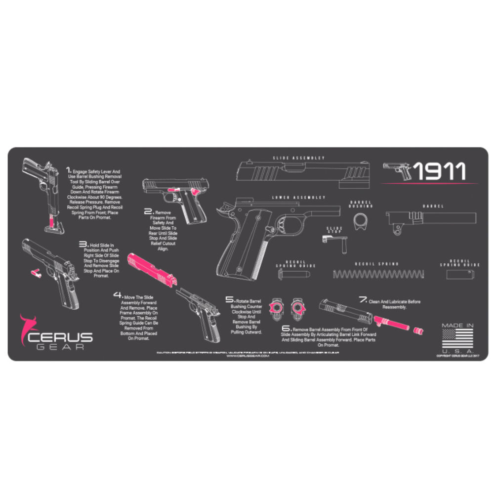 cerus gear - IM1911INSPNK - 1911 INSTRUCTIONAL GRAY/PINK for sale