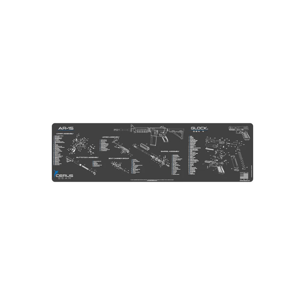 cerus gear - MMCOMBOAR15GLKSCHGRY - AR15 AND GLOCK GEN 4 COMBO MAT CHAR GRAY for sale