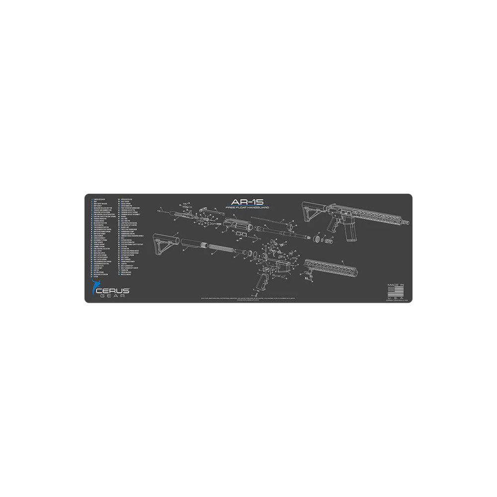 cerus gear - RMAR15FFHSCHGRY - AR15 FREE FLOAT HANDGUARD SCHEM CHAR GRY for sale