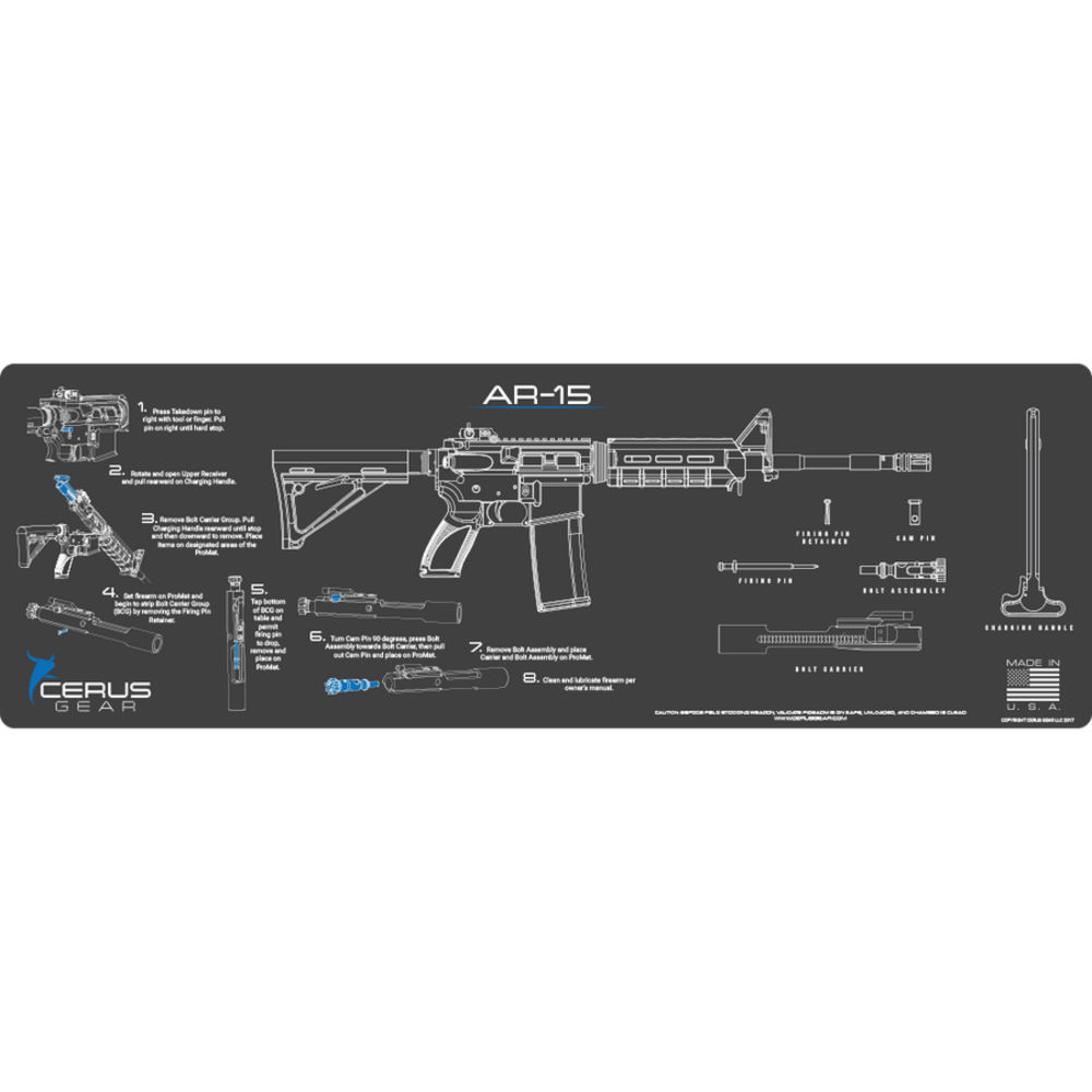 cerus gear - RMAR15INSGRY - AR-15 INSTRUCTIONAL GRAY/BLUE for sale