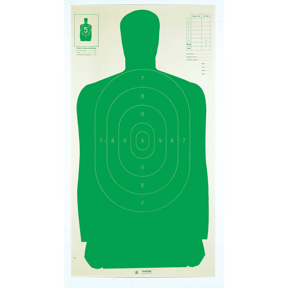 champion - 40732 - B27FSA SILHOUETTE TARGET GRN 100PK for sale