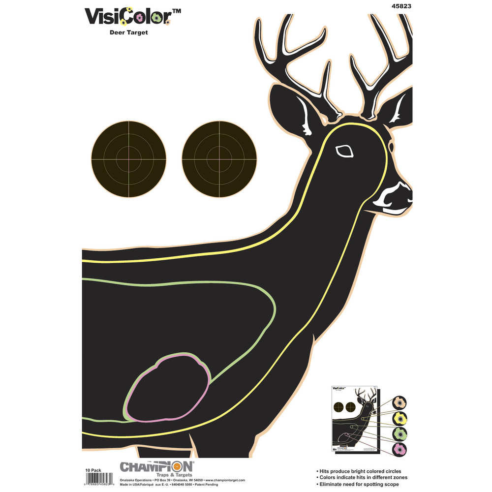 champion - VisiColor - VISICOLOR DEER TARGET 10PK for sale