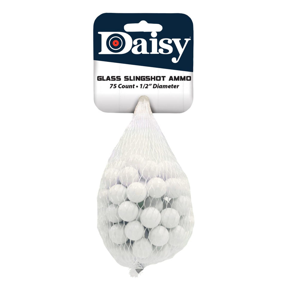 daisy products - 998383506 - 1/2IN GLASS SLINGSHOT AMMO 75/CT for sale
