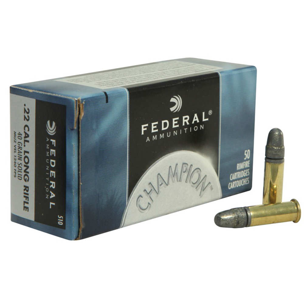 Federal - Champion Training - .22LR - CHAMPION 22LR 40GR SOLID 50/BX for sale