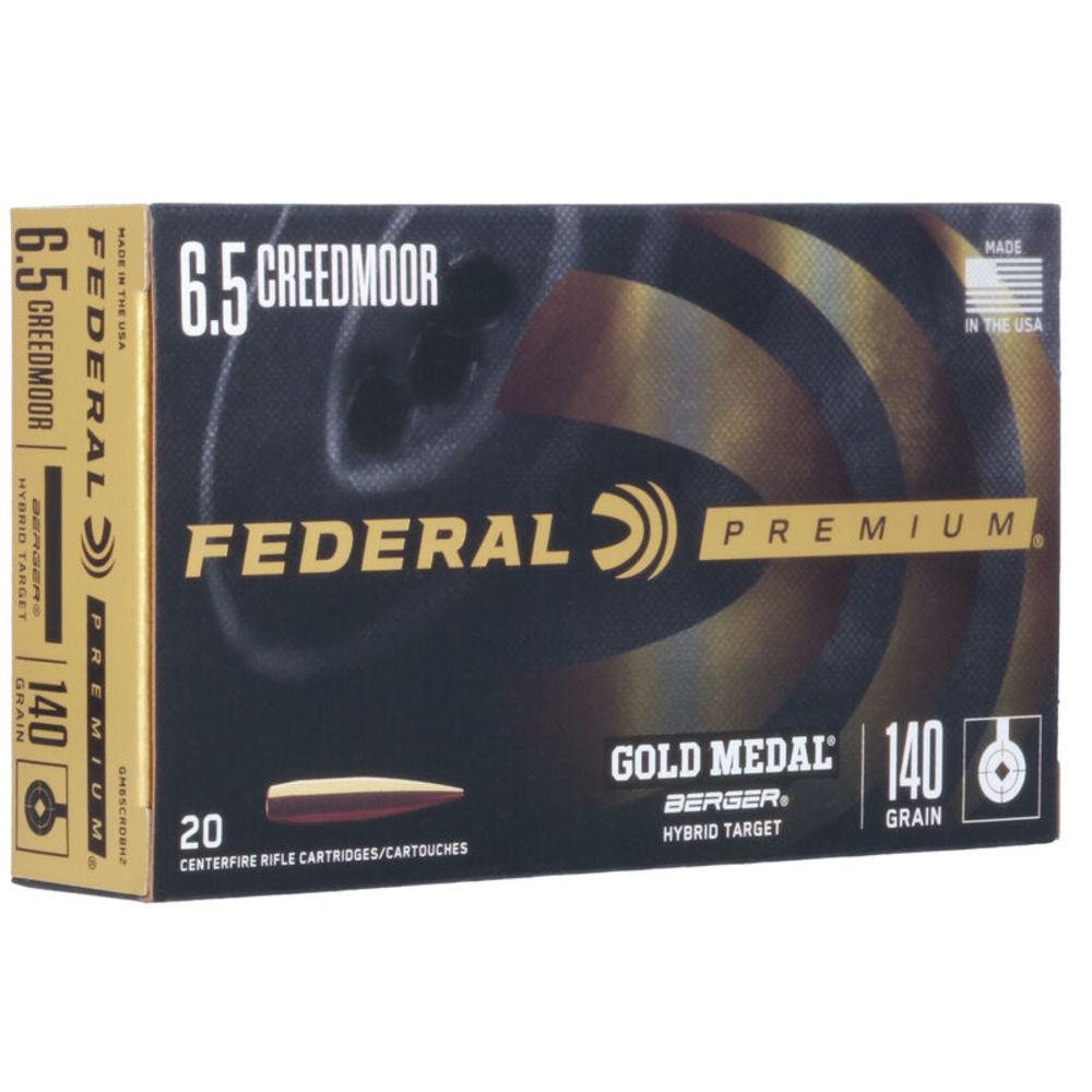 FEDERAL GOLD MEDAL 6.5 CM 140GR BERGER VLD 20RD 10BX/CS - for sale