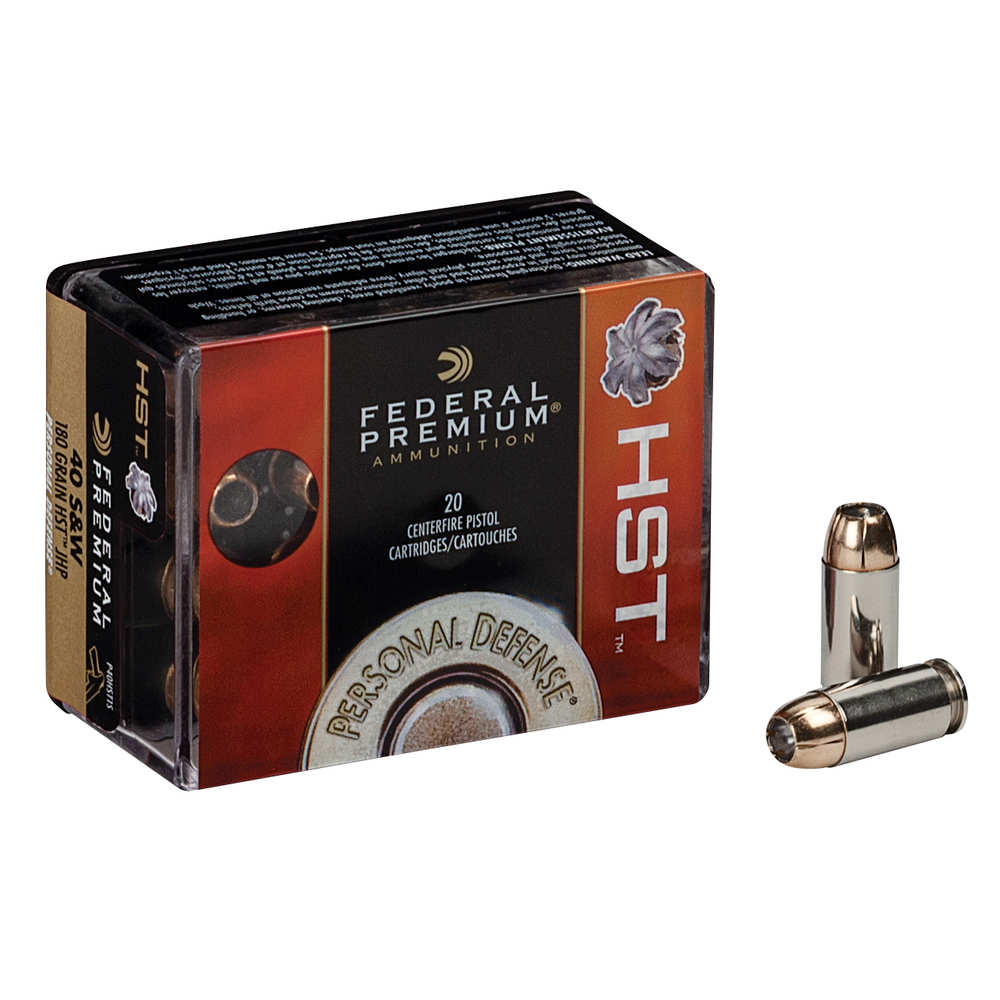 FEDERAL PREMIUM 40 SW 180GR HST JHP 20RD 10BX/CS - for sale