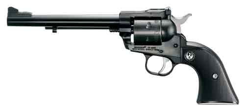 RUGER SINGLE-SIX 17HMR 6.5" AS 6-SH BLUED BLACK CHECKERED - for sale