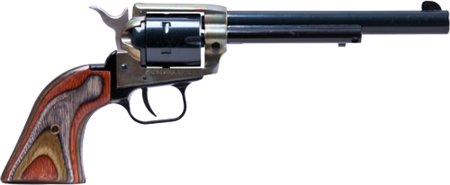 HERITAGE 22LR/22WMR COMBO 6.5" BLUED/C.COLORED LAMINATE GRIPS - for sale