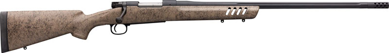 WINCHESTER MODEL 70 LONG RANGE 243 WIN 24" TAN/BLK W/ MB - for sale