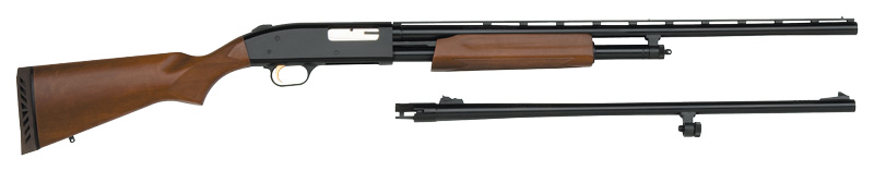 MOSSBERG 500 COMBO 20GA 3" 26"VR 24"RIFLED BLUED HARDWOOD - for sale