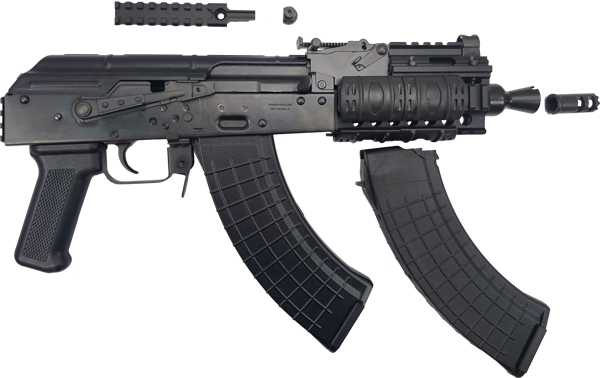 PIONEER ARMS HELLPUP PRO 7" 7.62X39 2-30RD SYN BLACK - for sale