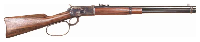 CIMARRON 1892 COGBURN CARBINE 45LC 20" LARGE LOOP BLUED WAL - for sale