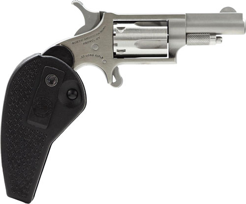 NAA MINI-REVOLVER 22LR 1-5/8" S/S MATTE W/ HOLSTER GRIP - for sale