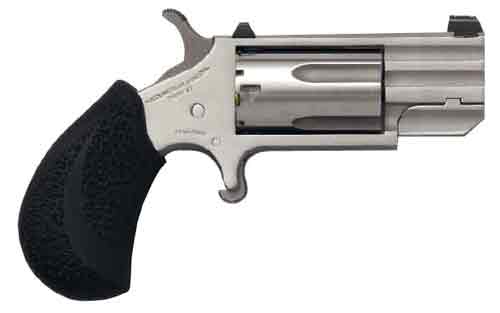 NAA "PUG" MINI-REVOLVER 22WMR 1"HB TRITIUM FNS S/S BLACK SYN - for sale