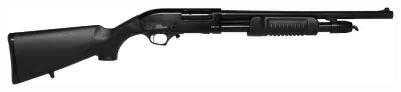 IVER JOHNSON PUMP 12GA 3" 18" BLUED SYNTHETIC - for sale