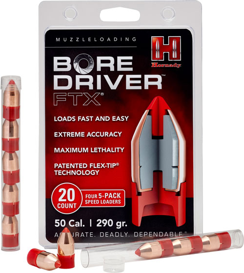 Hornady - Bore Driver - 50 Cal - 50 CAL 290 GR BORE DRIVER FTX 20/BX for sale