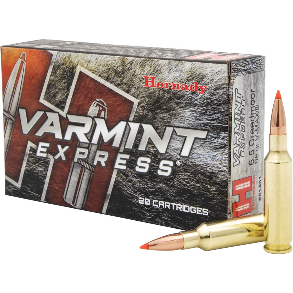 Hornady - Varmint Express - 6.5mm Creedmoor - AMMO 6.5 CREEDMOOR 95GR V-MAX 20/BX for sale