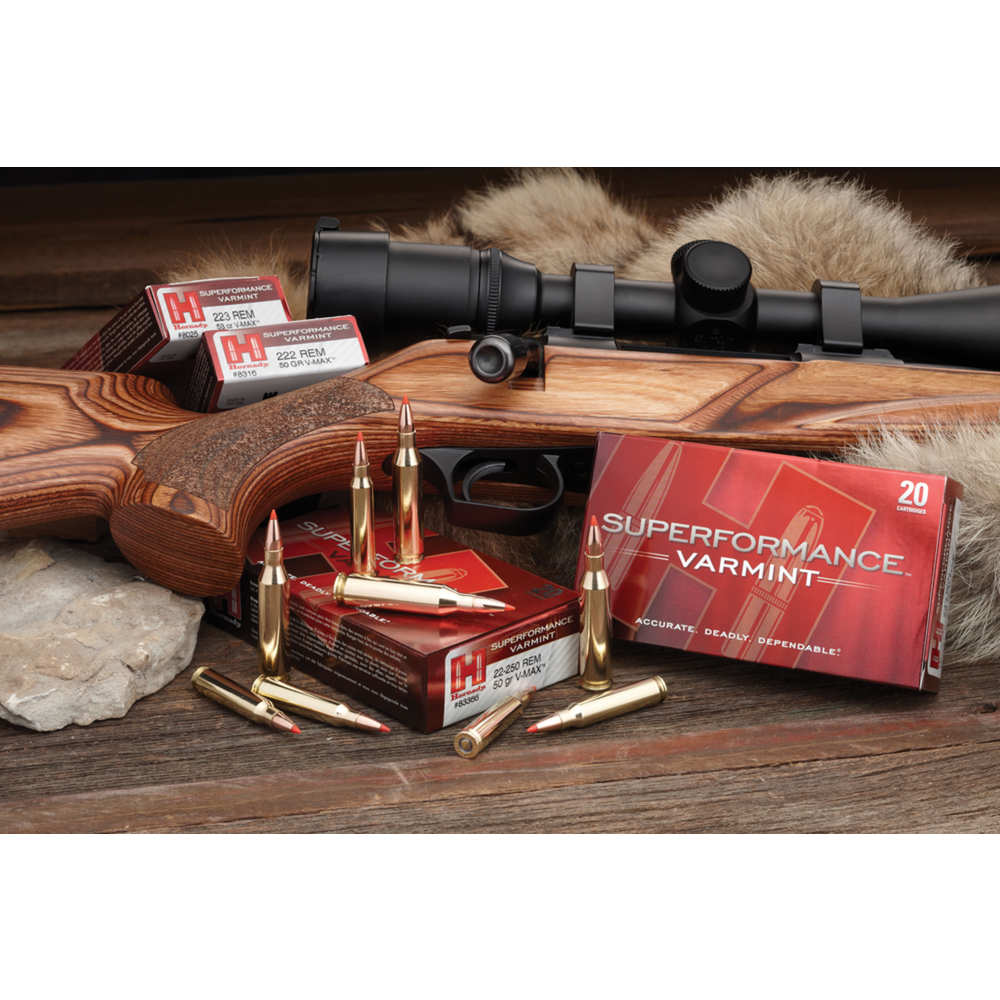 HORNADY SPF VARMINT 243 WIN 58GR V-MAX 20RD 10BX/CS - for sale
