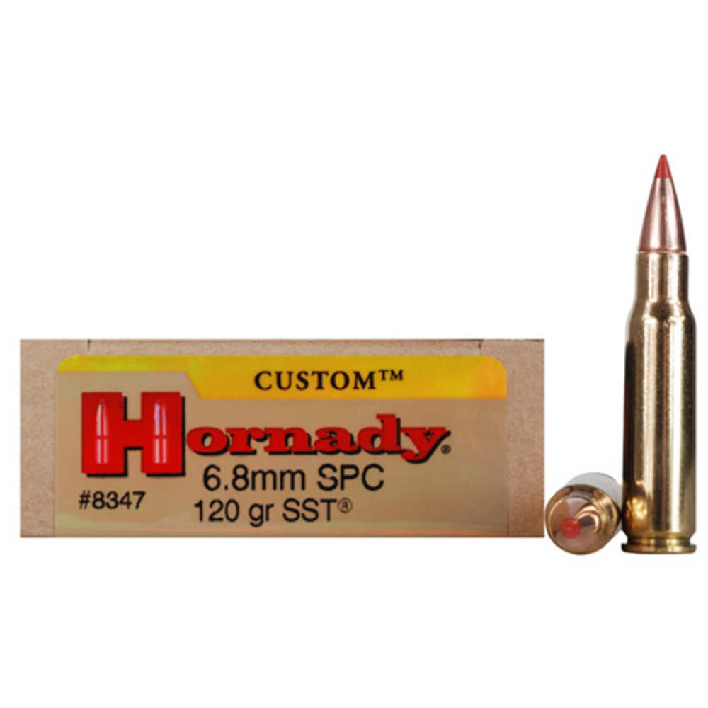 Hornady - Custom - 6.8mm Rem SPC - AMMO 6.8MM SPC 120 GR SST 20RD/BX for sale