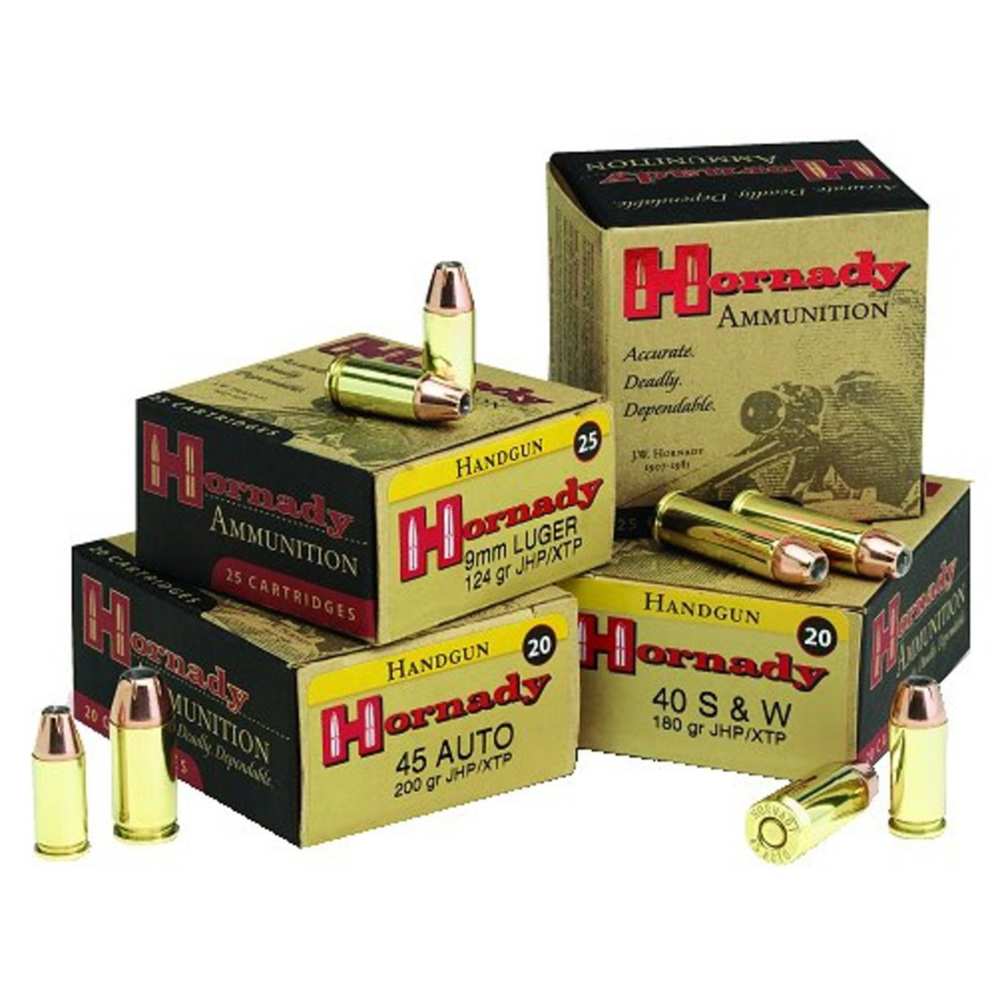 Hornady - Custom - 9mm Luger - AMMO 9MM LUGER 147GR XTP 25/BX for sale