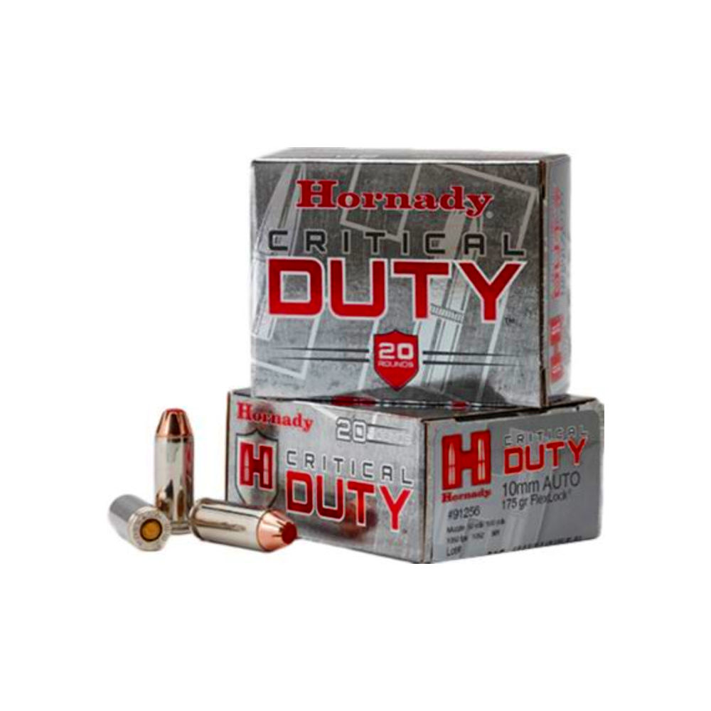 HORNADY CRITICAL DUTY 10MM 175GR FLEXLOCK 20RD 10BX/CS - for sale