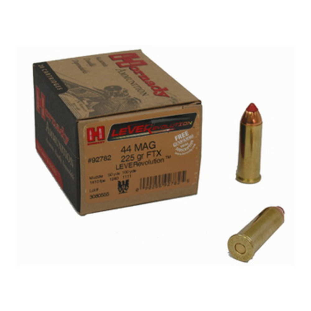 Hornady - LEVERevolution - .44 Mag - AMMO 44 MAG 225GR FTX LVREV 20/BX for sale